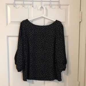 Lauren Conrad 3/4 sleeve floral blouse